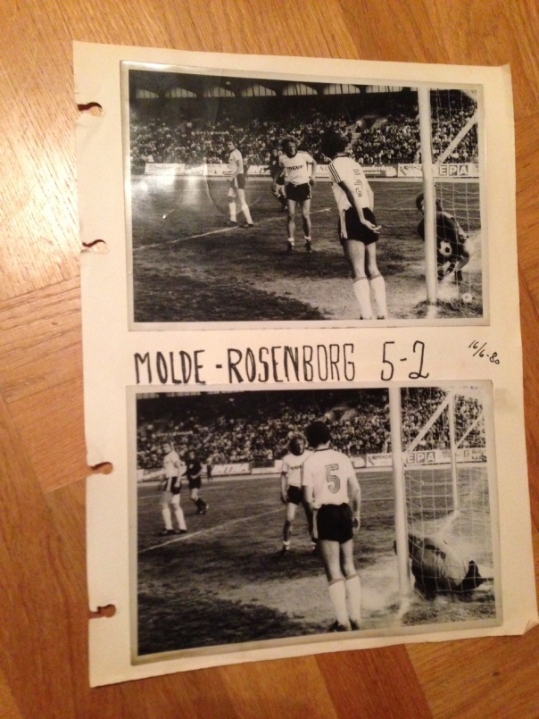 Fra Rosenborg-Molde på Lerkendal i 1980. Molde vant 5-2. Foto: Odd Roar Lange